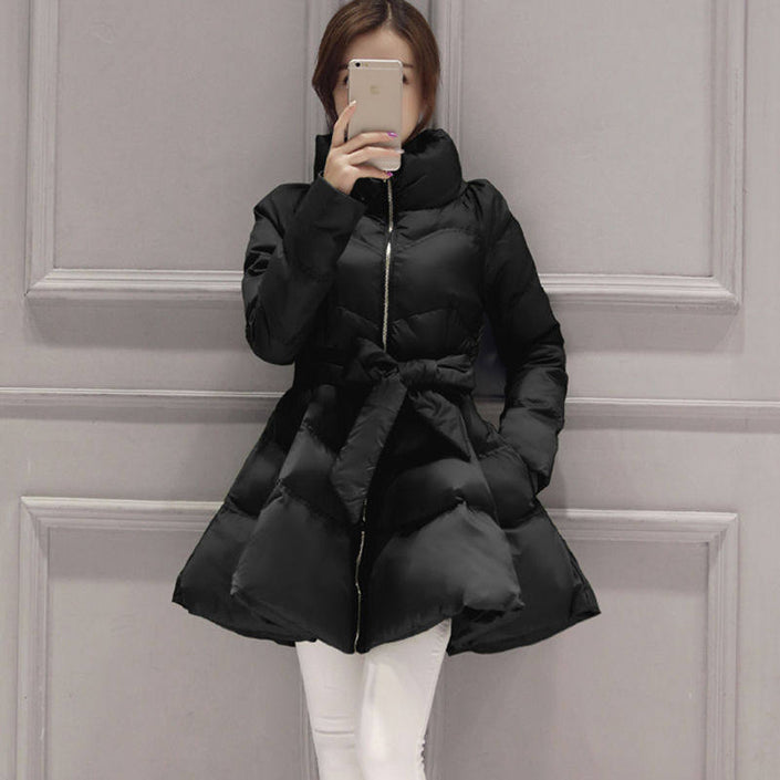 Warm Cotton-padded Jacket Women's Slim Plus Size Waist Coat