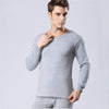 Men Round Neck Warm Pajamas Suit cotton