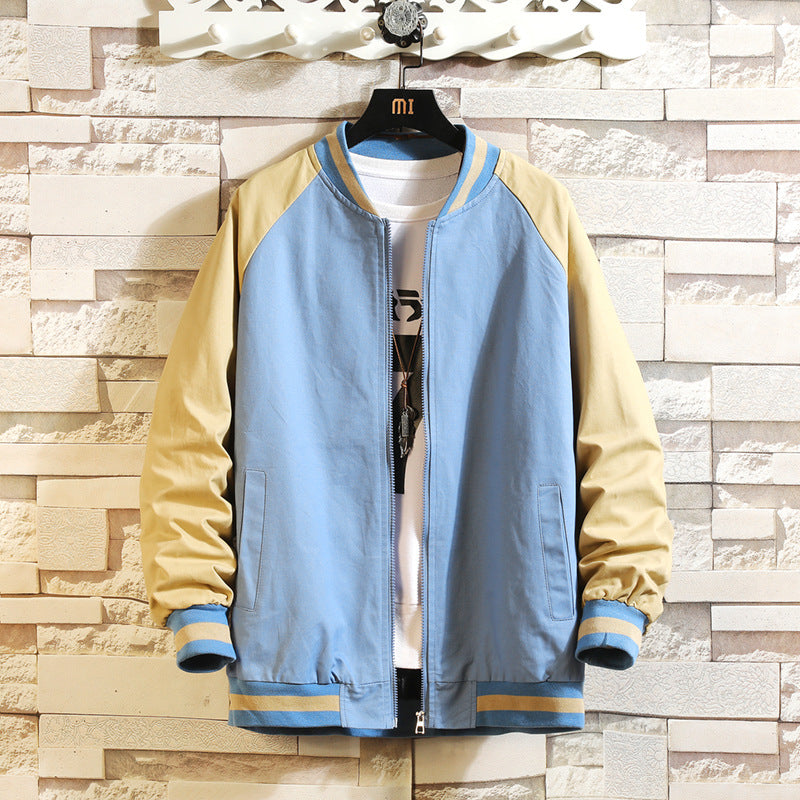 Men Fashion Casual Color Block Jacket