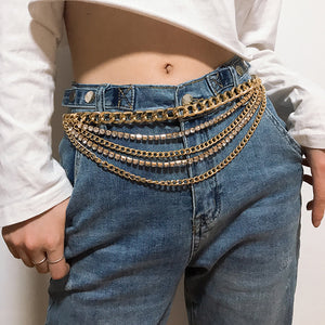 Jewelry  Pants Chain Multilayer Chain Jeans Accessories Waist Chain