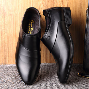 Formal Wear Youth Casual Summer Breathable Men's British Leather Shoes