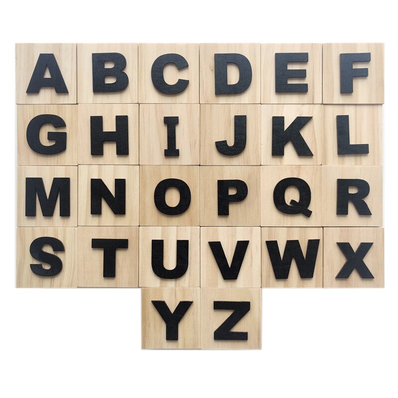 English letter box baby teaching ornaments