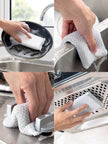 Diamond mesh cloth easy to foam kitchen cleaning sponge