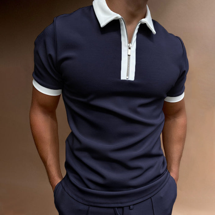 Alpscommerce Men Solid Polo Shirts Man Clothing