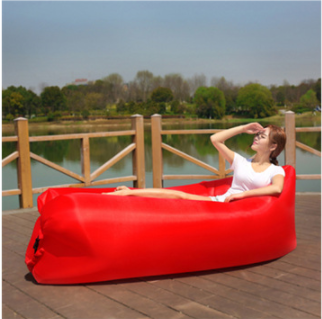 Outdoor Air Sofa Fast Inflatable Laybag Hangout Lounger Beach Air Bed Folding Sleeping Bag Lazy Sofa Lazy Air Sofa