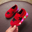 Children's Light Shoes Girls Casual Shoes Girls Flying Weaving Shoes Stars Shoes Shoes Children's Shoes Net Shoes