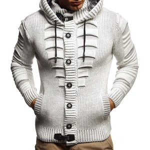 Sweater Men's Hooded Knitted Cardigan Jacket