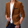 Men's Casual Suit Slim Corduroy Suit