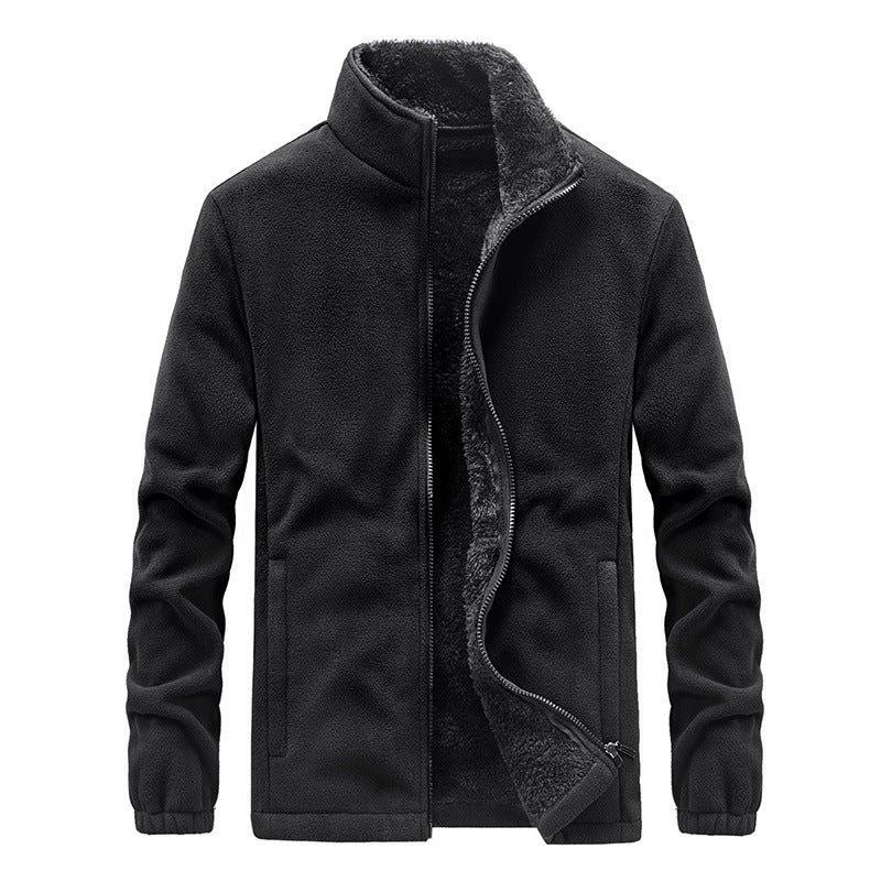 Polar Fleece Warm Sweatshirt Jacket Jacket Thicken Plus Fleece Men's Jackets