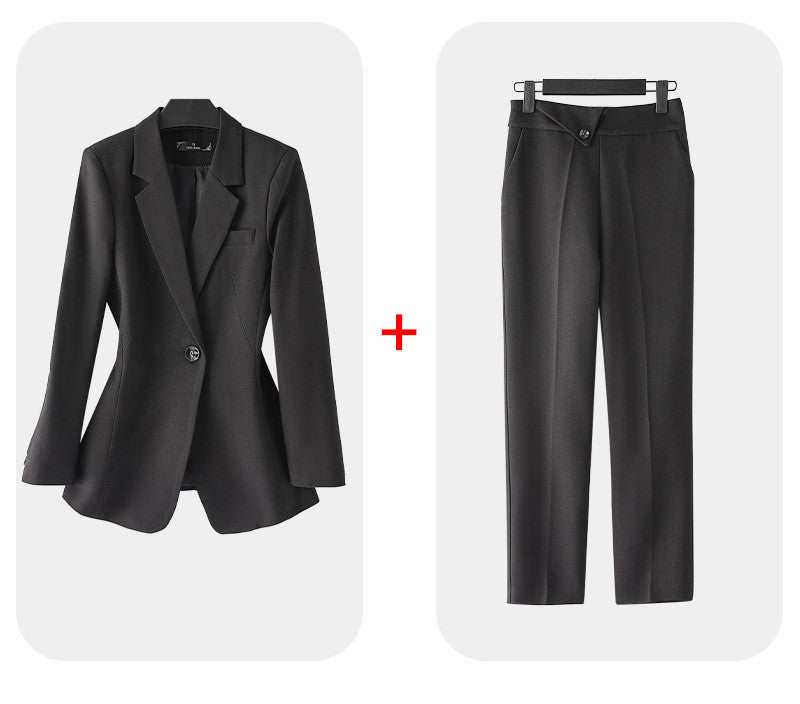 Women's Plus Size Black Suit Jacket