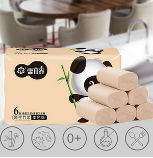 6pcs Roll Paper Tissue Paper Towel Roll