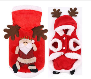 Cat Dog Clothes Small Dogs Santa Costume