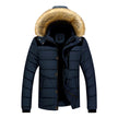 Men Jacket Thick Hooded Fur Collar Men Coats Casual Padded Men Jackets