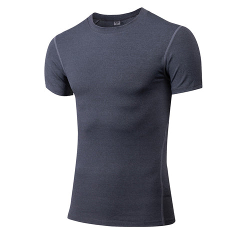 Solid color quick-drying bottoming short sleeve