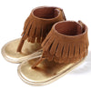 summer new girls sandals wholesale retro tassel flannel baby sandals