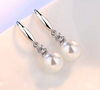 Zircon Pearl Silver Earrings