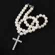 Fashion Pearl Cross Necklace For Men