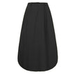 Alpscommerce Half Length Long Cotton And Linen A Line Skirt