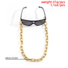 Matte Thick Cross Chain Glasses Chain Hip-hop Hollow Single-layer Geometric Accessories