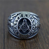 Fashion Jewelry Wholesale Hip Hop Style Ring Masonic Totem Ring Classic Trendy Men Bracelet