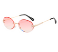 Frameless Personality Small Round Frame Explosive  Women