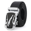 Men's leather business soft leather automatic buckle belt leather