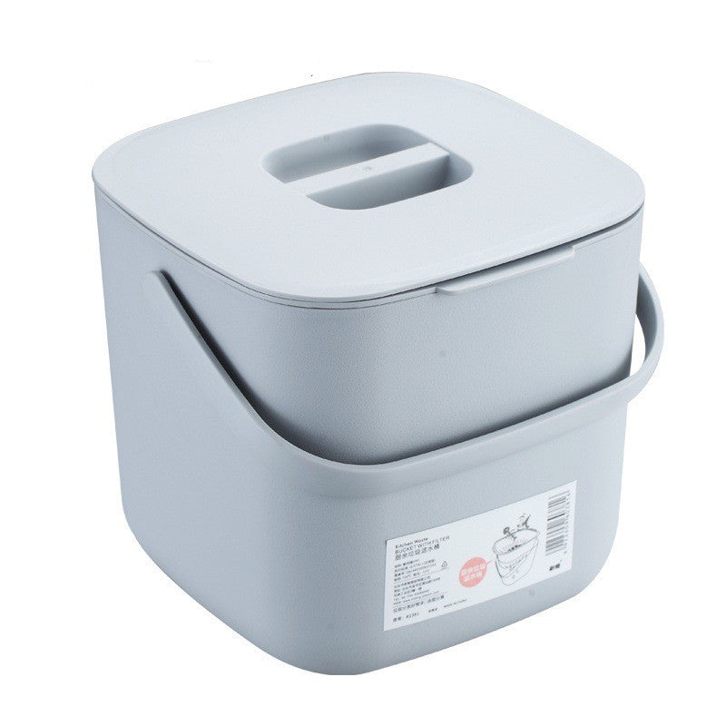 Kitchen waste bin household tabletop with lid