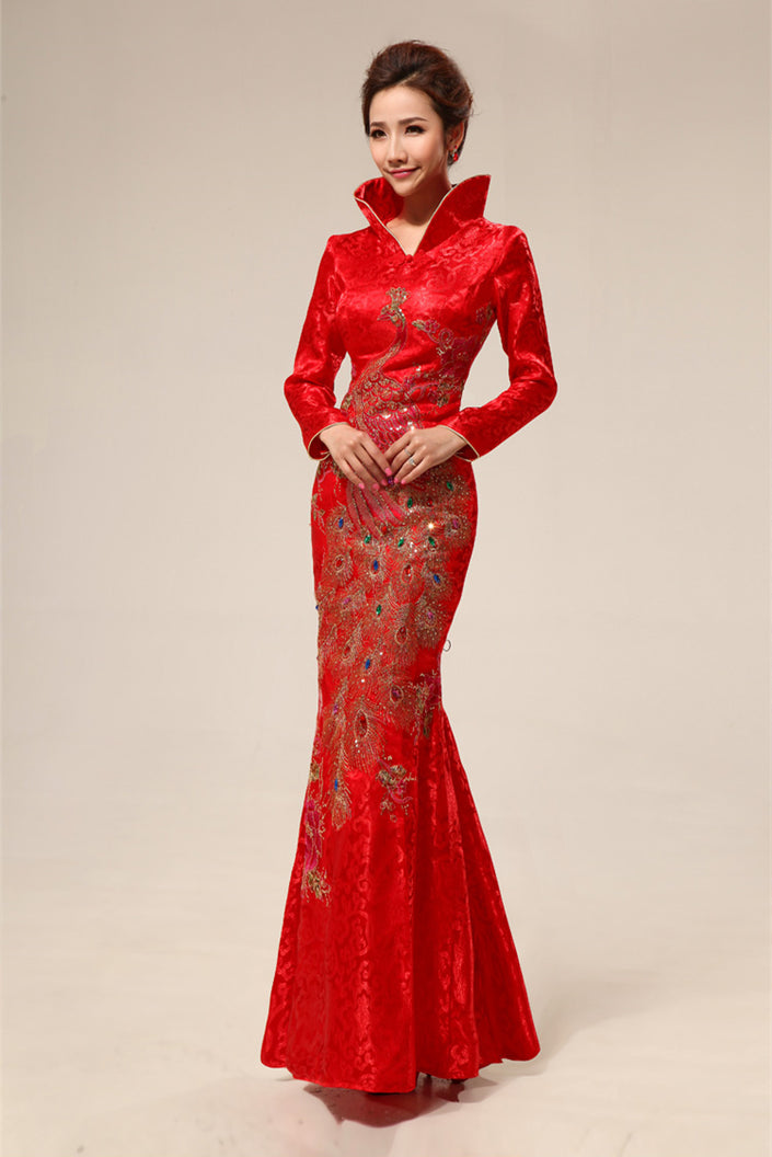 New wedding dress bride wedding cheongsam