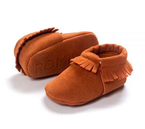 PU Suede Leather Newborn Baby Shoes