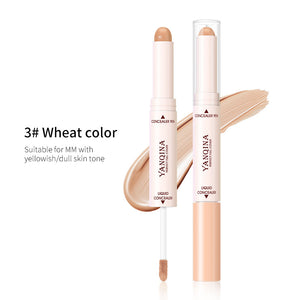 Double Heads Are Suitable For Any Skin Type Natural Color Brightening Liquid Concealer