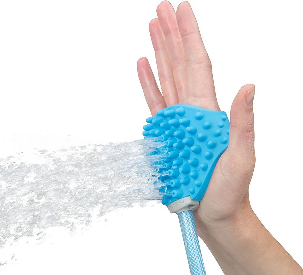 Dog Sponge Pet Fancy Nozzle Cleaner Beauty Tools Massage Shower