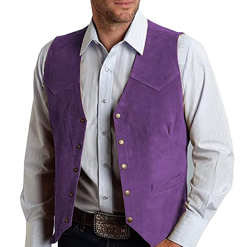 Men's Vest Single Piece Slim Velvet Vest Business Formal Wear