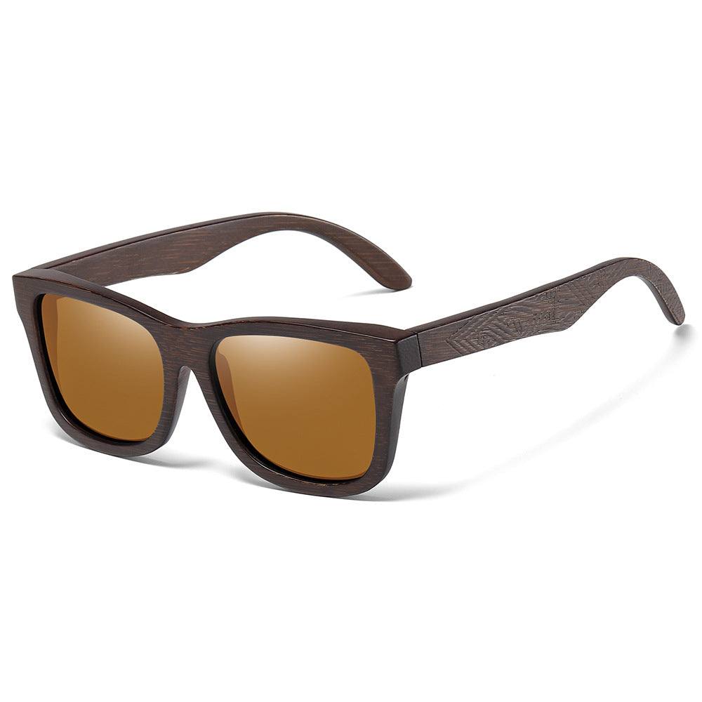 Wooden fashionable men's glasses