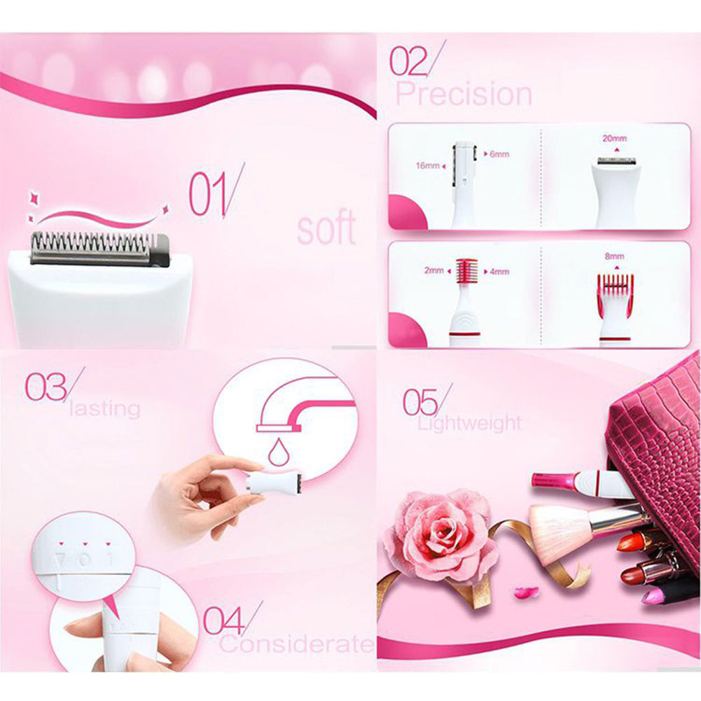 Multifunctional hair trimmer epilator