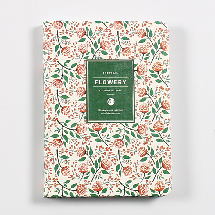 Floral loose-leaf notebook