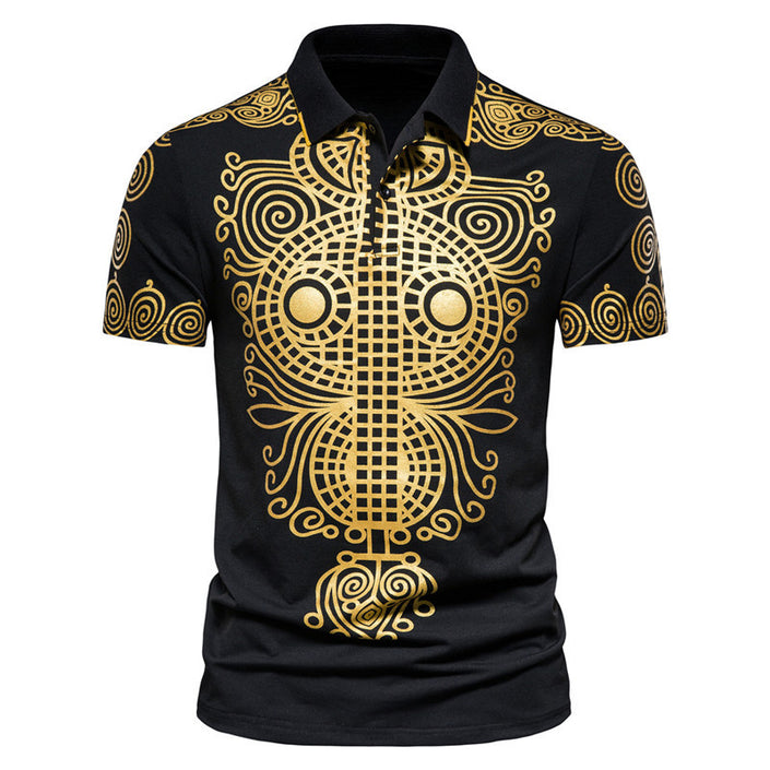 Summer Men Casual Ethnic Short Sleeved