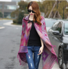 Europe and the United States autumn and winter new retro national wind hooded cape shawl bohemian tourism horn buckle shawl