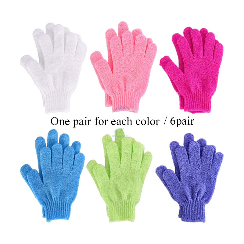 Bath towel gloves Candy color mud towel Bathroom glove bath towel