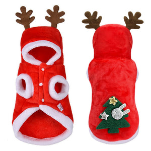 Cat Dog Clothes Small Dogs Santa Costume