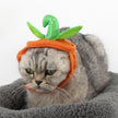 Halloween Pet Cats Costume Props Creative Pumpkin Shape Green Leaf Decoration Cosplay Clothing Holiday Garment Supplies