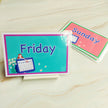 English Card Waterproof Flash Card Sunday Kindergarten Classroom Decoration Teacher's Teaching Aids Word Card