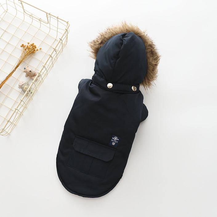 Hooded Cotton Coat Dog Clothing