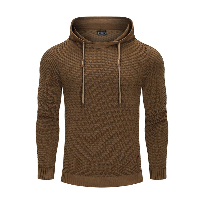 3D Pattern Outdoor Sports Elastic Men Hoodies Solid Color Casual Hoodies