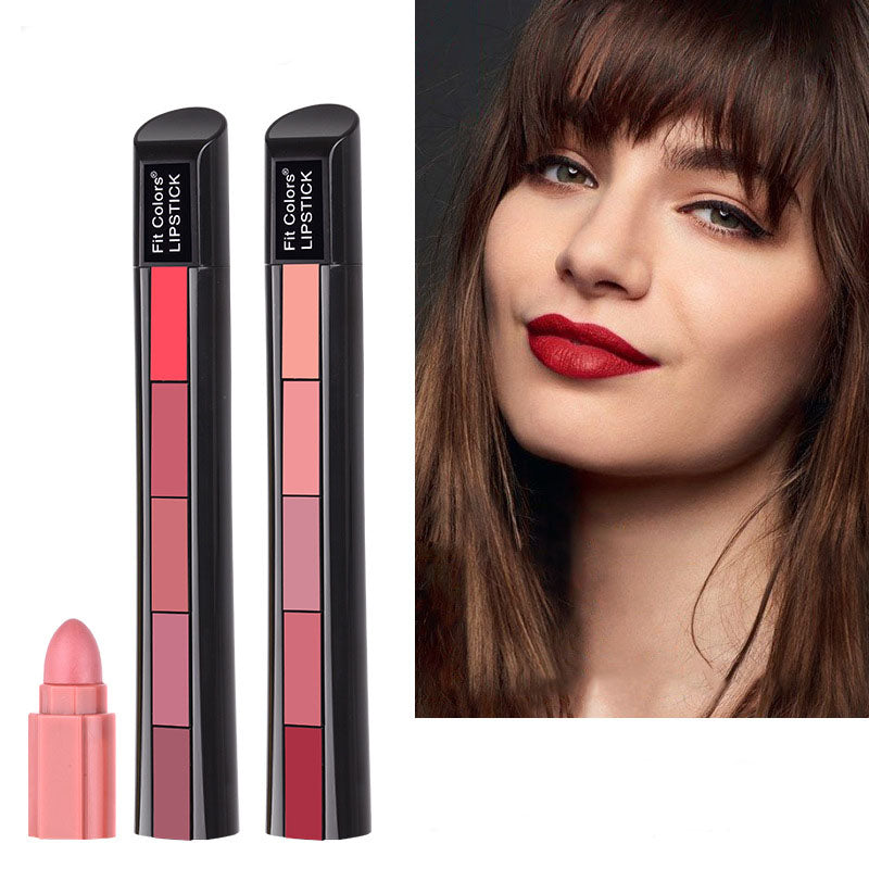 Matte 5-color Lipstick Set long Lasting Waterproof  Red Lipstick