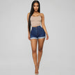 Stylish Simple High Elastic Women's Denim Shorts