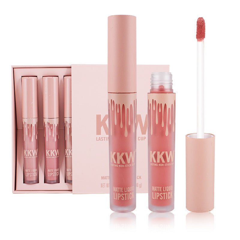 4pcs/set Lip Gloss Woman Makeup Set