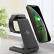 Compatible With , 3 In 1 Fast Charging Station Wireless Charger Stand Wireless Quick Charge Dock For Phone Holder