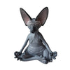 Creative PVC Simulation Hairless Cat Sphinx Cat Animals ActionFigure Toys Animal Model Toys