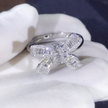 Alpscommerce diamond ring beautiful luxury simulation diamond ring temperament female wedding ring