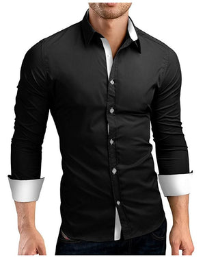 Long Sleeve Plus Size Shirt Men's Shirt